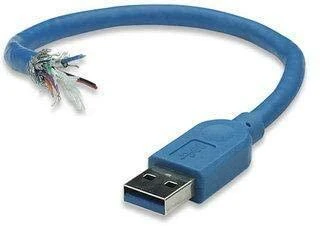 Kabelis USB Techly USB-A - USB-A 1 m Mėlyna (ICOC-U3-AA-10-EX)