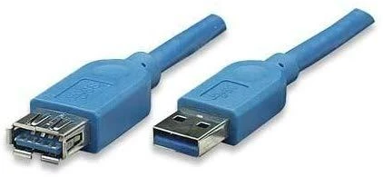 StarTech Kabelis USB Manhattan USB-A - USB-A 2 m Mėlyna (322379)