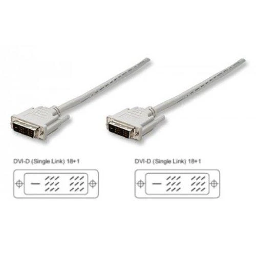 Kabelis Techly DVI-D - DVI-D 5m juoda (ICOC-DVI-8050)
