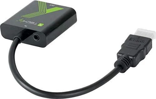 Techly Techniškai HDMI - VGA+3.5mm M/F Juoda