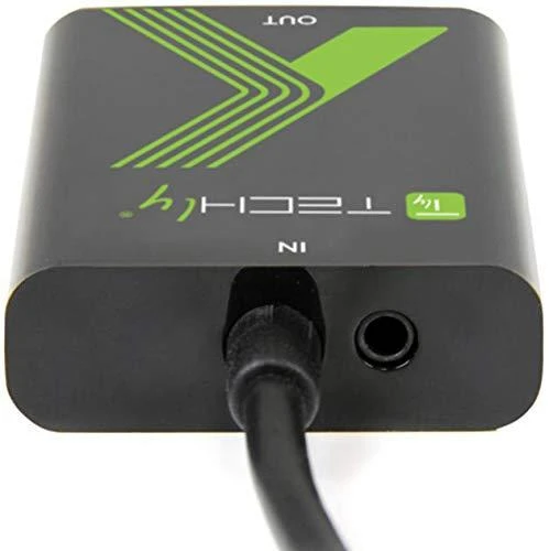 Techly Techniškai HDMI - VGA+3.5mm M/F Juoda