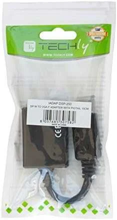 Adapteris AV Techly DisplayPort – D-Sub (VGA) juodas (325325)