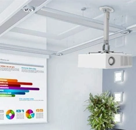 Techly ICA-PM 18S projektoriaus stovas Lubos Sidabras