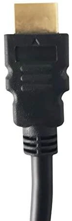 HDMI kabelio jungtis su auksine detale