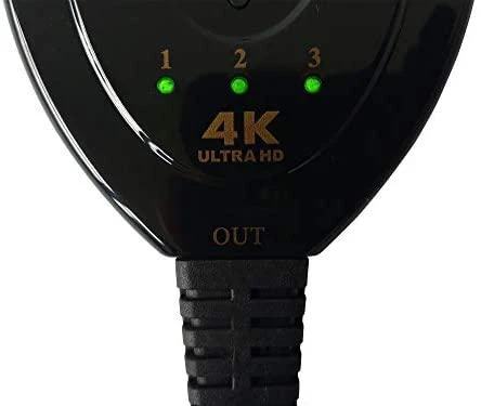 HDMI komutatorius su šviesos indikatoriais