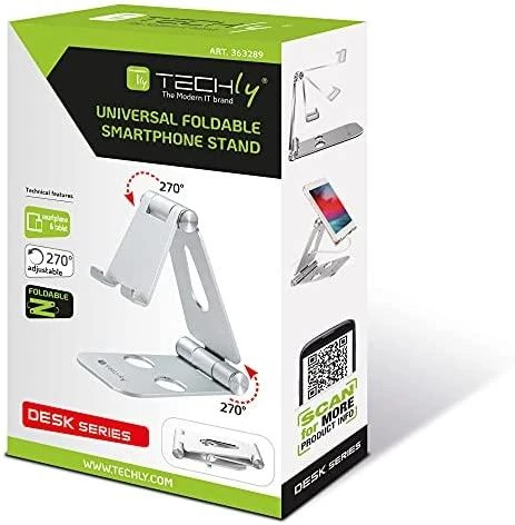 TECHLY Adjustable and Foldable Išmanusis telefonas Planšetė Holder for Desk