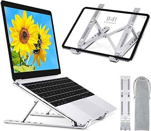 TECHLY Foldable Aluminum Stand for Notebook Planšetė and Išmanusis telefonas from 10inch to 16inch