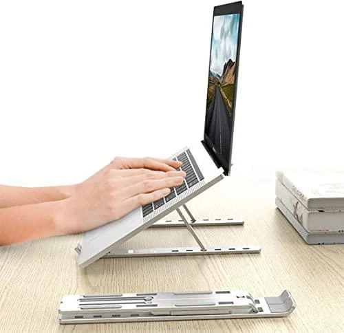 TECHLY Foldable Aluminum Stand for Notebook Planšetė and Išmanusis telefonas from 10inch to 16inch