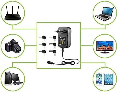 Techly adapteris su 6 keičiamais antgaliais