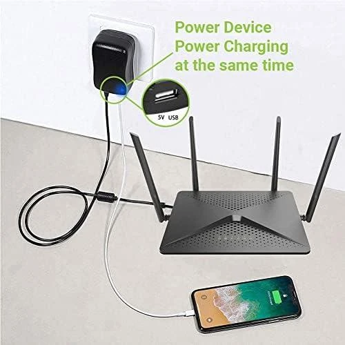 Techly Maitinimo šaltinis 230V universalus 27W/2.25A 3-12V 6 wtyków DC i USB