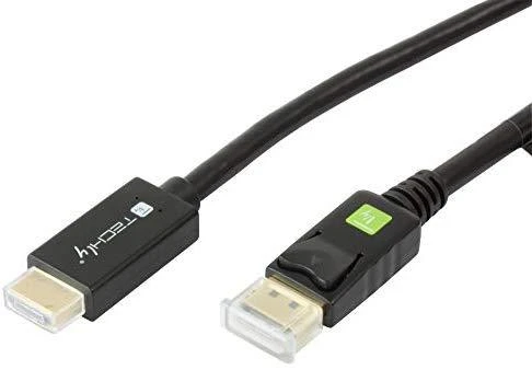 Kabelis Techly DisplayPort - HDMI 2m juoda (ICOC-DSP-H12-020)