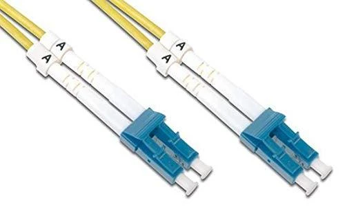 Intracom Techly 1m LC/LC 9/125 optinio pluošto kabelis Geltona