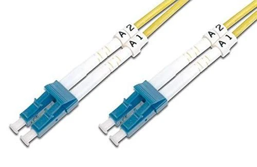 Intracom Techly 1m LC/LC 9/125 optinio pluošto kabelis Geltona