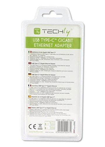 Techly IADAP USB31-ETGIGA tinklo plokštė Eternetas 1000 Mbit/ai