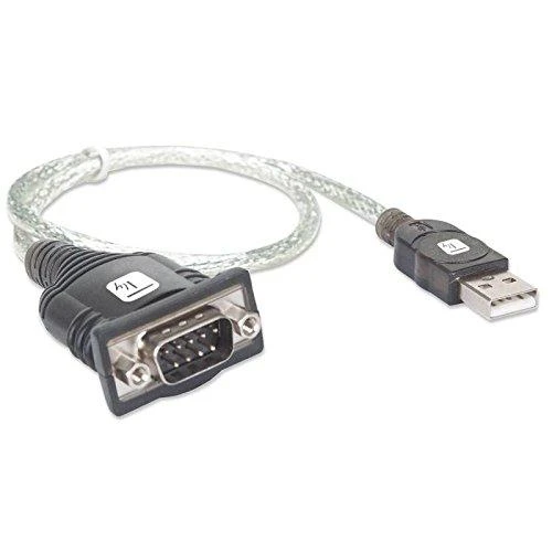 Techly IDATA USB-SER-2T kabelių sąsaja / invertavimo adapteris USB A RS232 Juoda, Metalinis