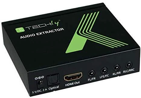 Techly IDATA HDMI-EA74K garso keitiklis Juoda
