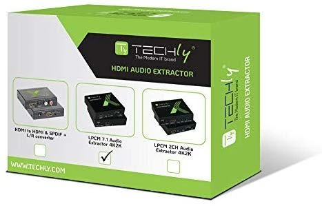 Techly IDATA HDMI-EA74K garso keitiklis Juoda