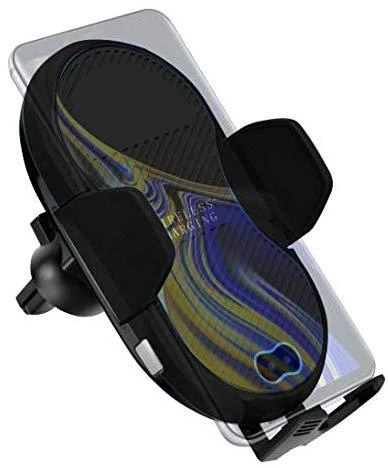 TECHLY 108781 Techly Automatinis automobilinis išmaniojo telefono laikiklis su belaidžiu indukciniu Qi įkrovikliu 10W