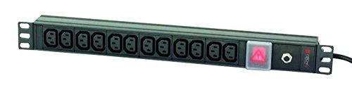 Techly Pro TECHLYPRO 023776 Rack 19 1U maitinimo juosta, skirta UPS 250V/16A 12x C13 lizdai C20 kištukas