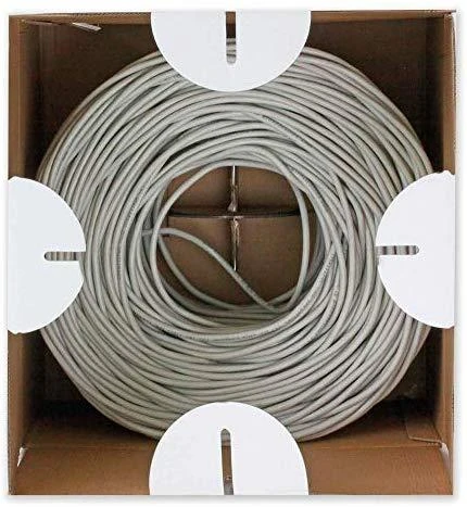 TECHLY 025619 TechlyPro UTP Cat6 masinis kabelis 4x2 kietas CCA 305m dėžė mėlynas