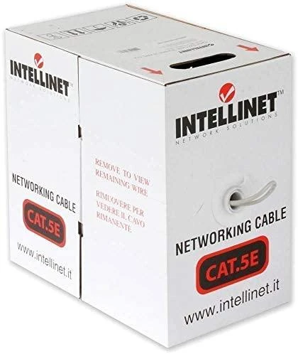 TECHLY 025626 TechlyPro Tinklo instaliacinis kabelis UTP Cat5e 4x2 vijos CCA 305m pilkas