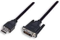 Techly Techniškai 1.8m HDMI - DVI-D M/M 1,8m Juoda