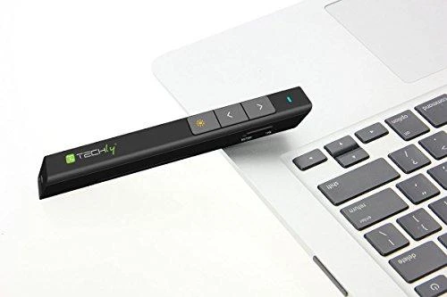 Techly ITC-LASER26 belaidis valdymo pultas pristatymams RF Juoda