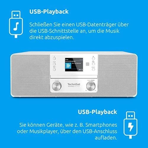 Technisat DigitRadio 370 CD BT baltas