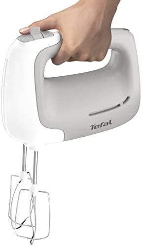 Plakiklis TEFAL | Hand Mixer | HT450B38 | Hand Mixer | 450 W | Greičių skaičius 5 | Turbo mode | Baltas