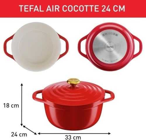 Tefal Air -pata, 4,7 L, punainen
