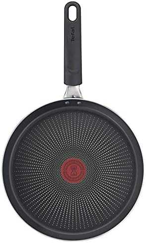 TEFAL D52210 Resist Intense Crepepfanne 25cm mit Spiegel-Effekt weinrot