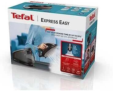 TEFAL garo stotis | SV6140 Express Easy | 2200 W | 1,7 l | 6 barai | Automatinis išjungimas | Vertikali garų funkcija | Kalkių valymo funkcija | Juodas/Plienas Pilkas