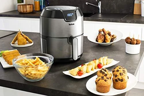 Tefal Easy Fry EY401D gruzdintuvė Karšto oro gruzdintuvė 4,2 L Vienas Juoda, Nerūdijančiojo plieno Autonominės 1500 W