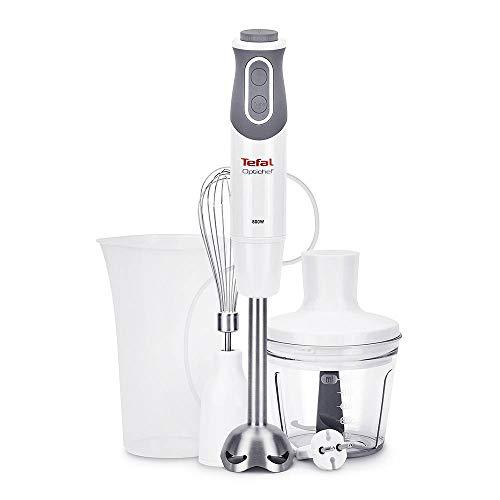 Plakiklis TEFAL | Maišytuvas | Optichef 3-in-1 HB643138 | Hand Maišytuvas | 800 W | Greičių skaičius 20 | Turbo mode | Chopper | Baltas/Pilkas