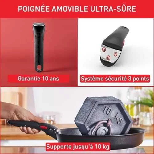 Puodų ir keptuvių rinkinys Tefal Ingenio Emotion, 10 dalių (L897AS74)