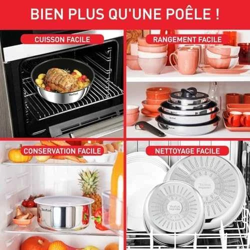 Puodų ir keptuvių rinkinys Tefal Ingenio Emotion, 10 dalių (L897AS74)