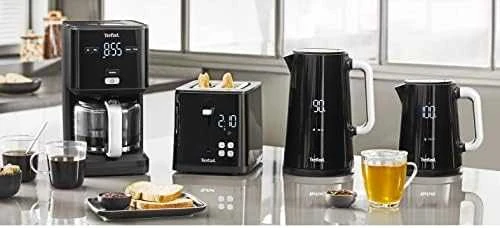 TEFAL Virdulys KO854830 Smart'n Light Electric, 1800 W, 1 L, Plastikinis, 360° sukamasis pagrindas, Juodas