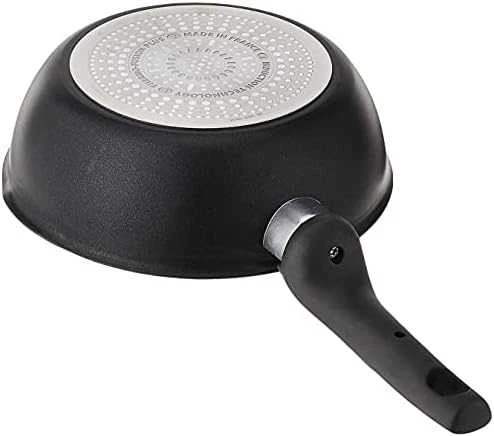 TEFAL Multipan G2557572 Neriboto kepimo keptuvė, 22 cm skersmens, tinka indukcinei kaitlentei, fiksuota rankena, Juodas - Noir