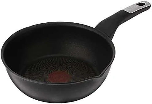 TEFAL Multipan G2557572 Neriboto kepimo keptuvė, 22 cm skersmens, tinka indukcinei kaitlentei, fiksuota rankena, Juodas - Noir