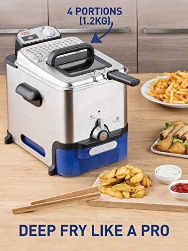 Gruzdintuvė Keptuvė Tefal Oleoclean Pro FR8040 (3,5 l, 1,2kg, 2300 W, plieno spalvos)