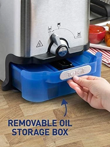 Gruzdintuvė Keptuvė Tefal Oleoclean Pro FR8040 (3,5 l, 1,2kg, 2300 W, plieno spalvos)