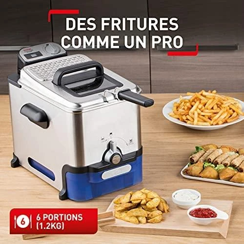 Gruzdintuvė Keptuvė Tefal Oleoclean Pro FR8040 (3,5 l, 1,2kg, 2300 W, plieno spalvos)