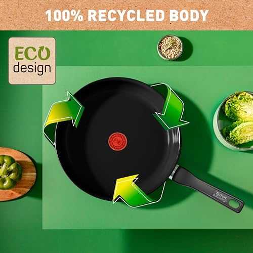 Tefal Renew juoda 28 cm keptuvė