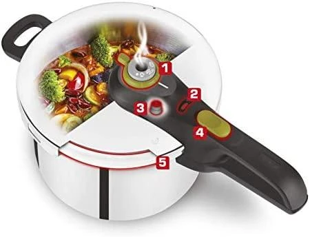 Greitpuodis Tefal Secure 5 Neo, 6L, nerūdijančio plieno