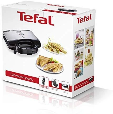 Sumuštinių keptuvas Tefal Ultracompact sumuštinių keptuvė 700 W Juoda, Nerūdijančiojo plieno