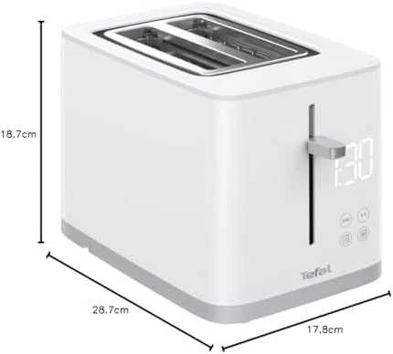 TEFAL | Skrudintuvas | TT693110 | Galia 850 W | Lizdų skaičius 2 | Korpuso medžiaga Plastikas | Baltas