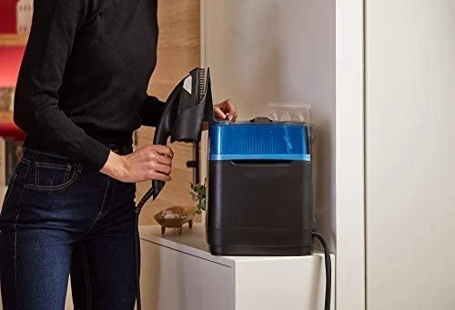 TEFAL Ironing System UT2020E0 Cube 2170 W, Vanduo tank capacity 1100 ml, Continuous steam 90 g/min, Juodas/Mėlyna
