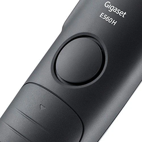 Gigaset E560A - DECT telefonas - Belaidis ragelis - Garsiakalbis - 200 įrašų - Skambintojo ID - Juodas,Sidabrinis