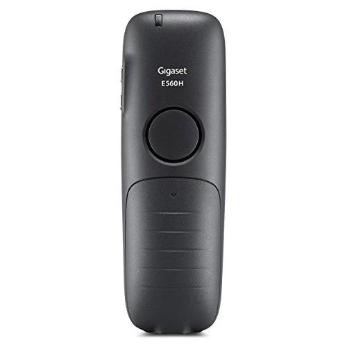 Gigaset E560A - DECT telefonas - Belaidis ragelis - Garsiakalbis - 200 įrašų - Skambintojo ID - Juodas,Sidabrinis
