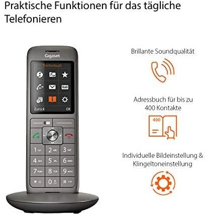 Gigaset CL660HX papildomas ragelis telefonui, pilkas